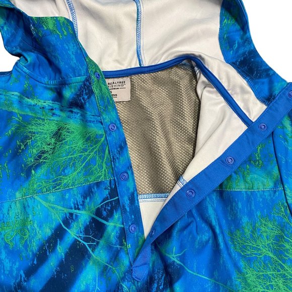 Realtree Fishing Pro Series Womens S Vented Hoodie Pullover Kangaroo Pockets - Picture 2 of 11